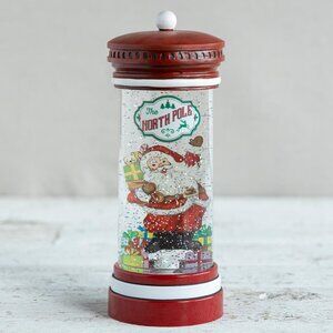 Cracker Barrel North Pole Glitter Globe